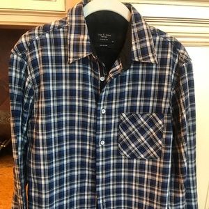 Rag and Bone cotton plaid shirt